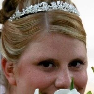 Elegant Silver Floral Headband From David’s Bridal